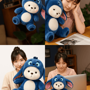 Premium Blue Soft Teddy Bear – Super Soft Plush Stuffed Toy for Kids - Play Zone