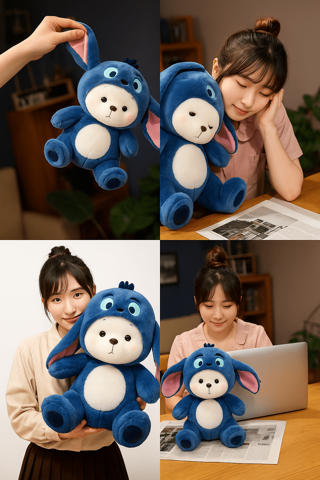 Premium Blue Soft Teddy Bear – Super Soft Plush Stuffed Toy for Kids - Play Zone