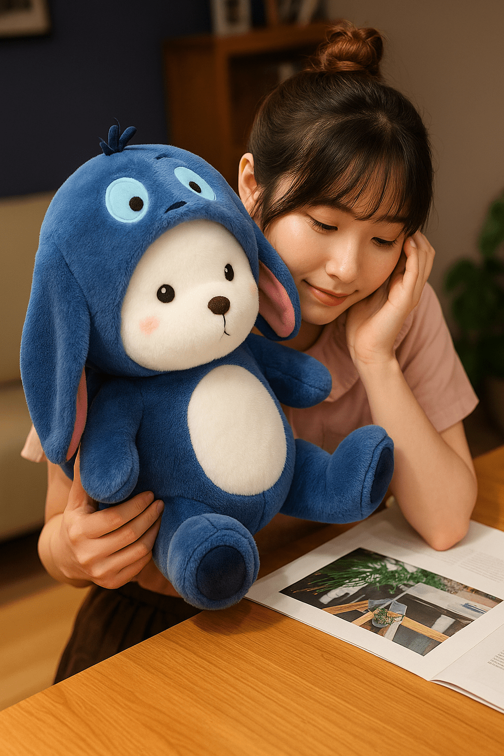 Premium Blue Soft Teddy Bear – Super Soft Plush Stuffed Toy for Kids - Play Zone