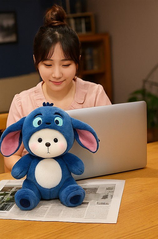 Premium Blue Soft Teddy Bear – Super Soft Plush Stuffed Toy for Kids - Play Zone